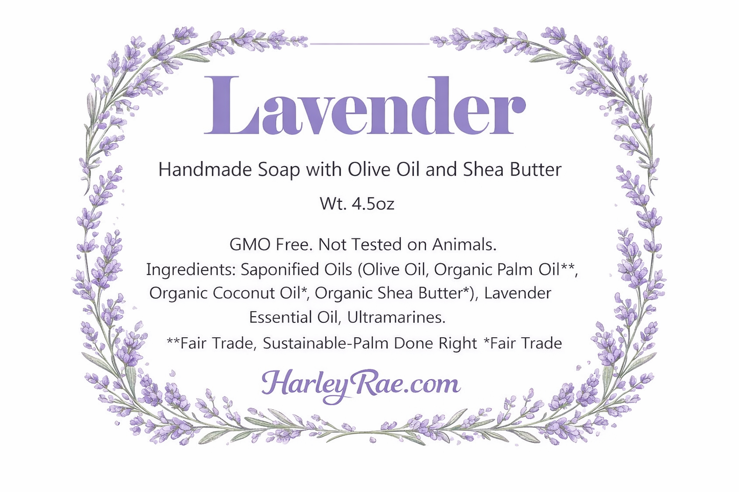 Lavender Fields Botanical Cleansing Bar