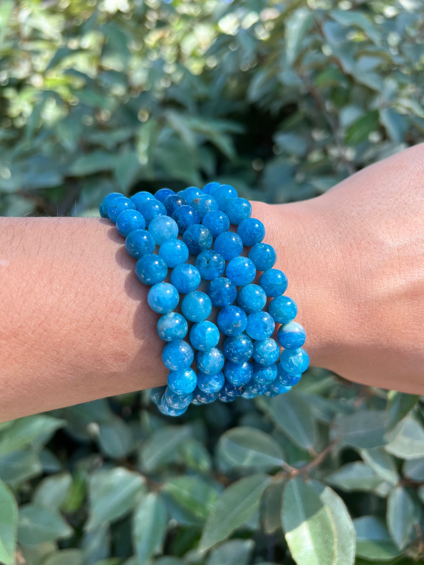 BLUE APATITE BRACELET