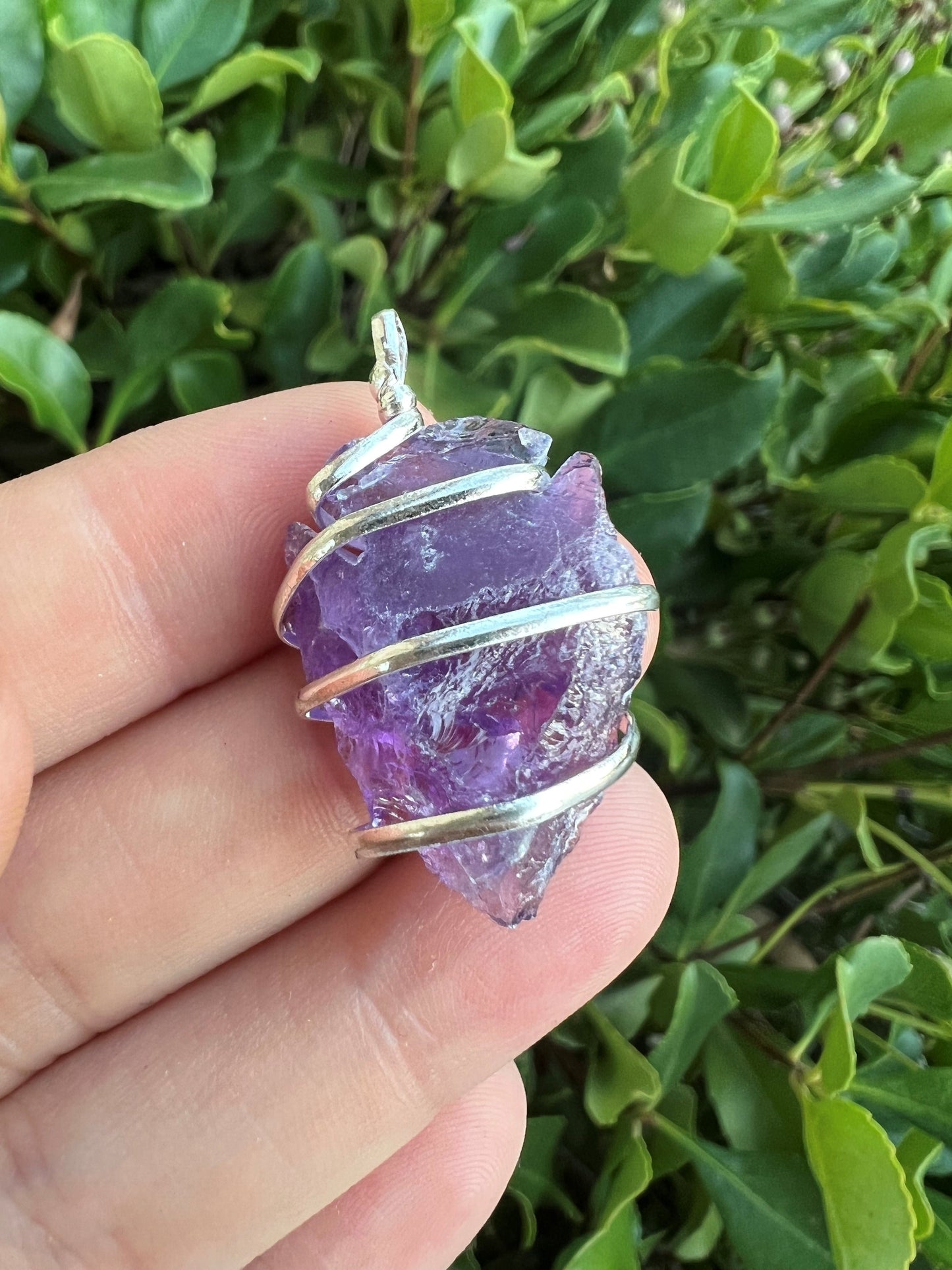 AMETHYST ARROWHEAD WRAPPED PENDANT