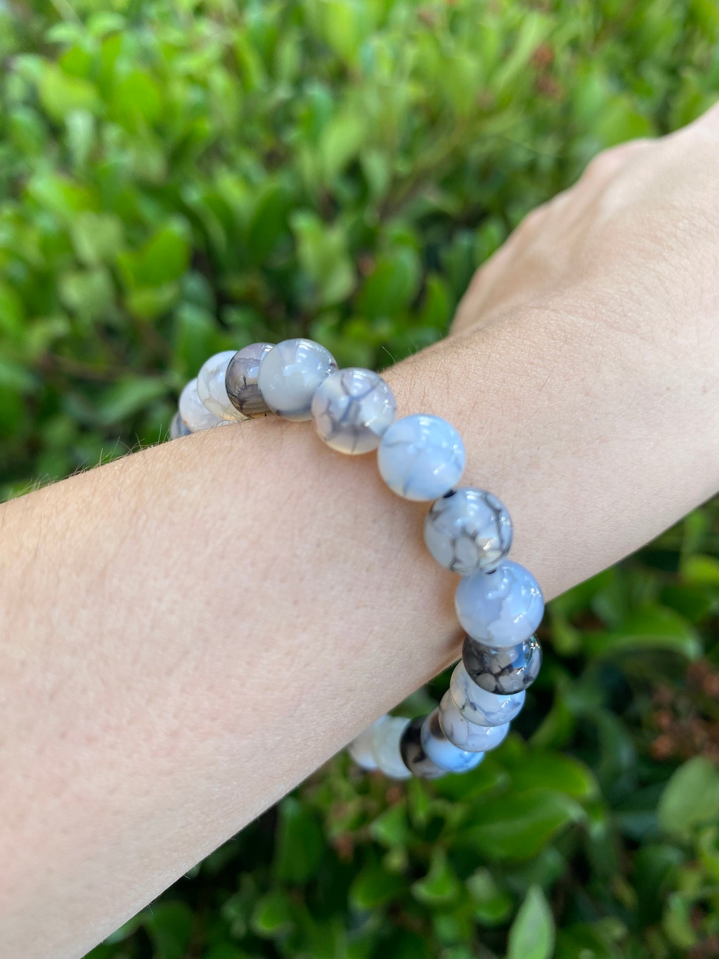 DRAGON VEIN AGATE BRACELET