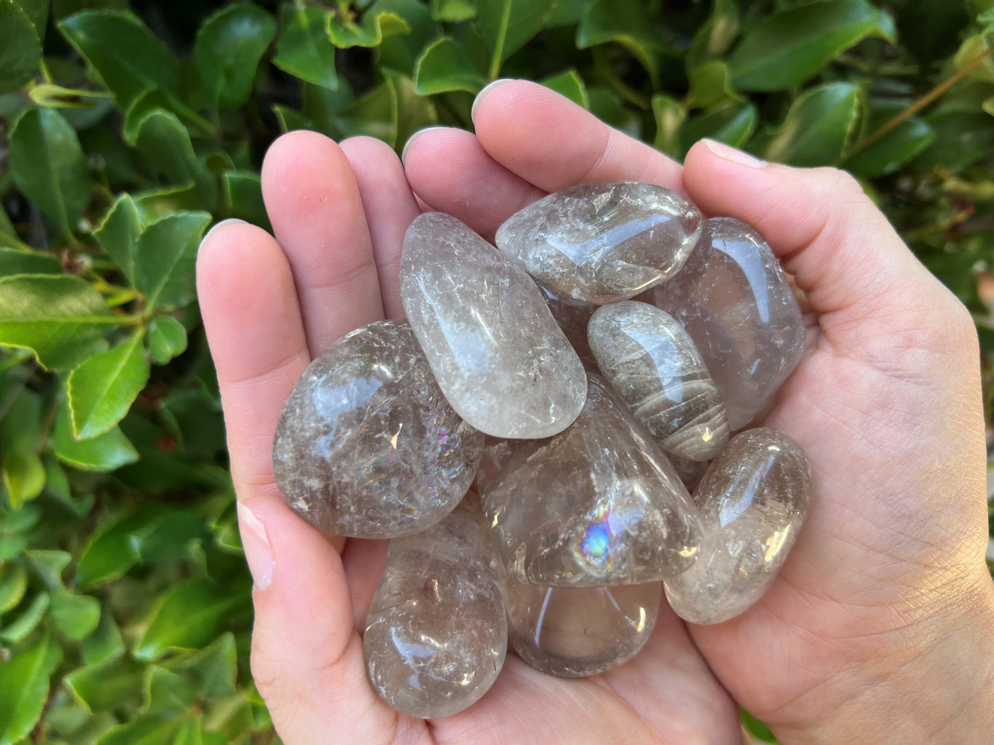 SMOKY QUARTZ TUMBLED STONE LARGE