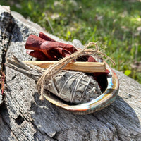 Wooden Tripod Stand for Abalone Shells, Crystals, and Spheres