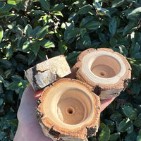 WHITE BIRCH TEA LIGHT CANDLE HOLDER