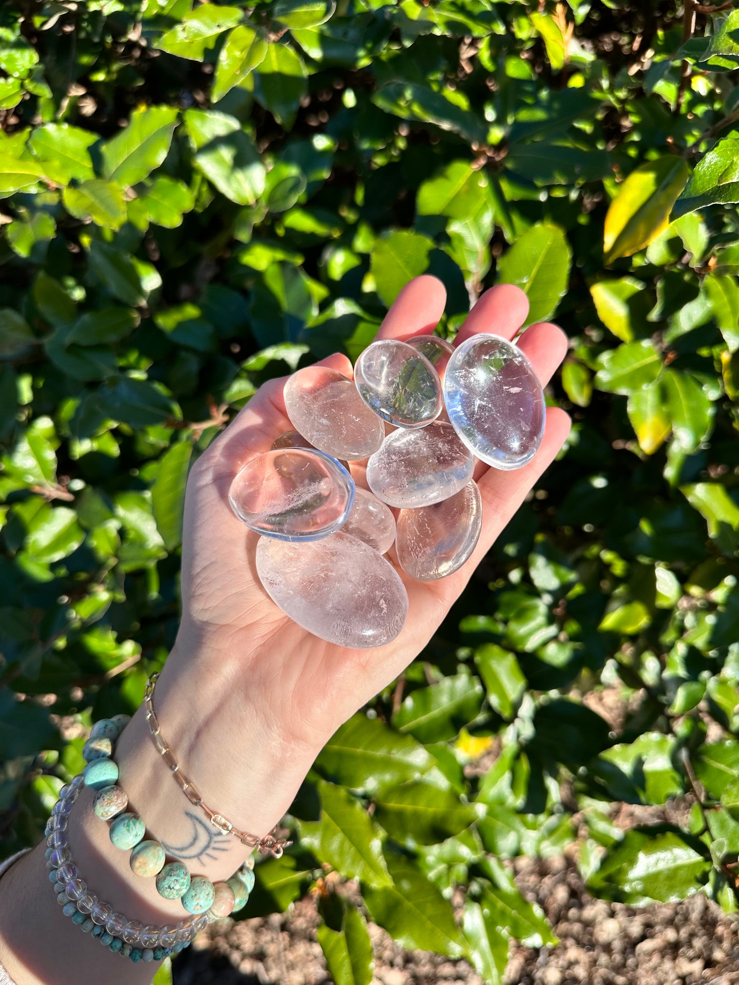 CLEAR QUARTZ MEDALLION