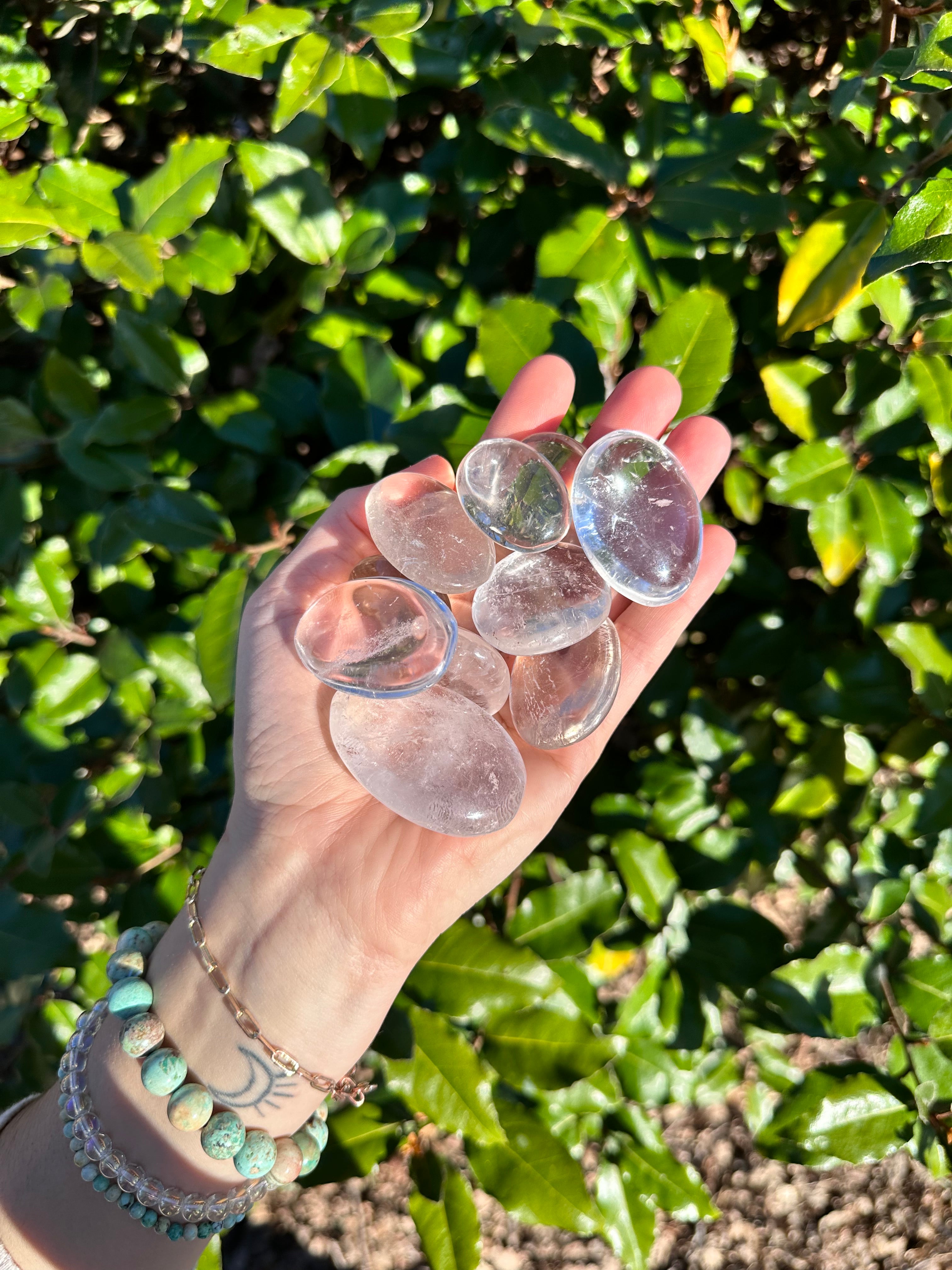 CLEAR QUARTZ MEDALLION