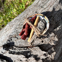 Wooden Tripod Stand for Abalone Shells, Crystals, and Spheres