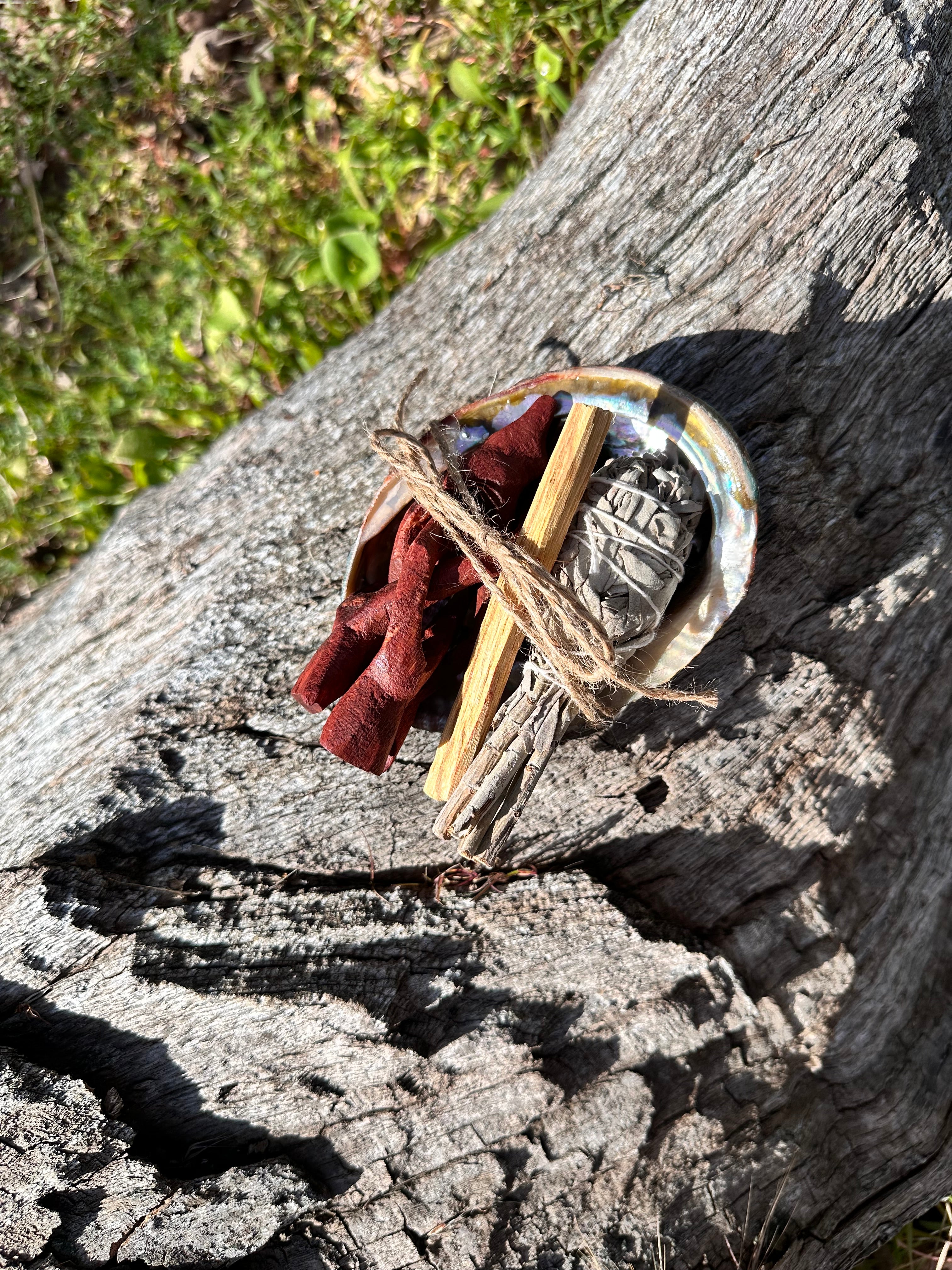 Wooden Tripod Stand for Abalone Shells, Crystals, and Spheres