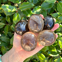 SMOKY QUARTZ EGG PALM STONE