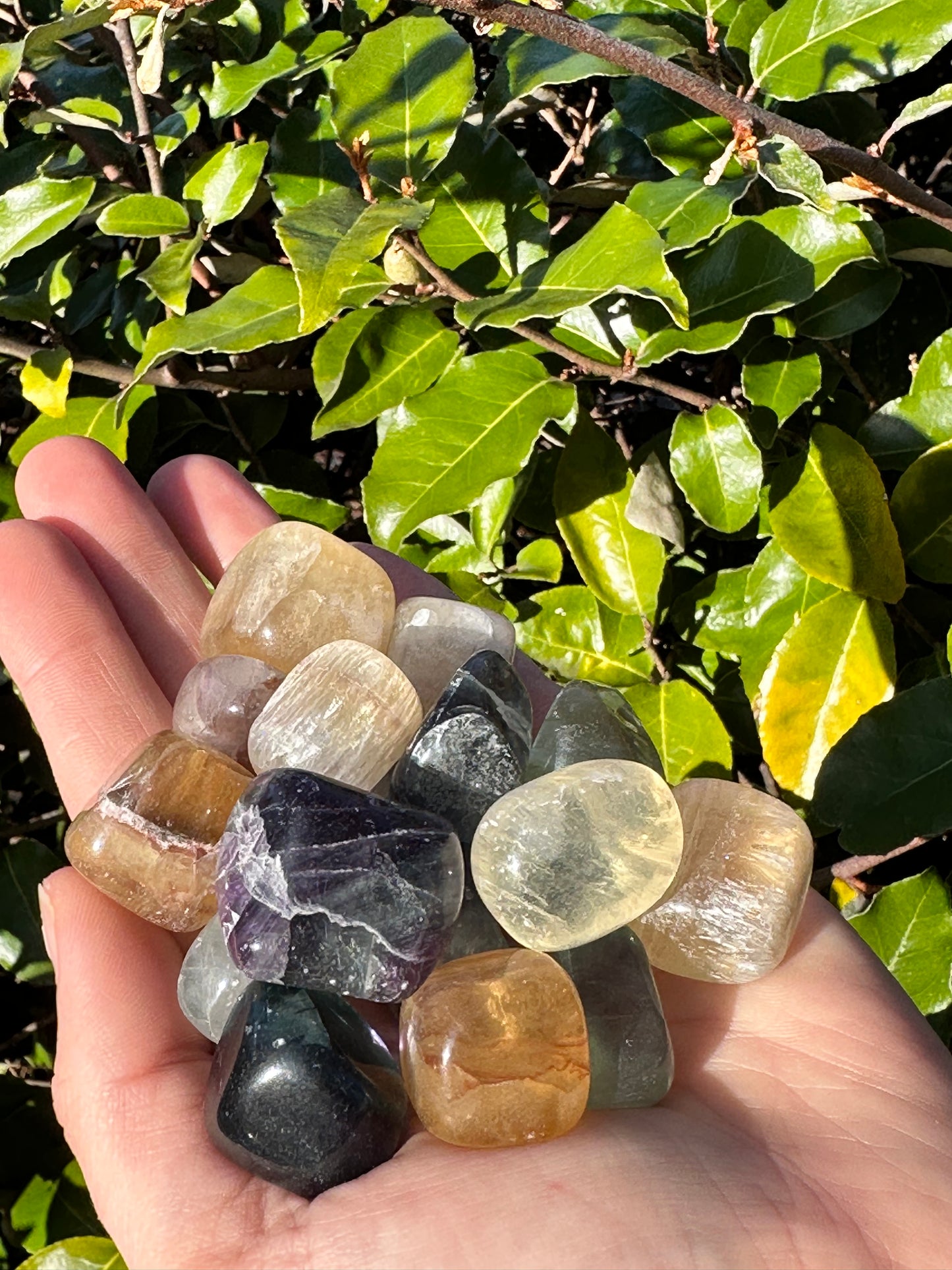 FLUORITE TUMBLED STONE