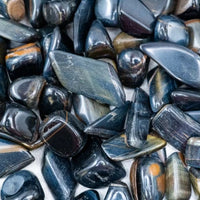 BLUE TIGERS EYE TUMBLED STONE XL