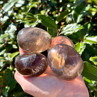 SMOKY QUARTZ EGG PALM STONE