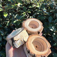 WHITE BIRCH TEA LIGHT CANDLE HOLDER