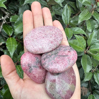 RHODONITE PALM STONE