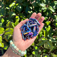 TITANIUM RAINBOW AURA QUARTZ MINI POINT