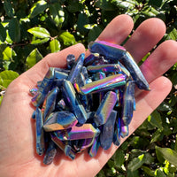 TITANIUM RAINBOW AURA QUARTZ MINI POINT
