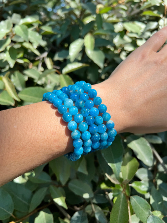 BLUE APATITE BRACELET