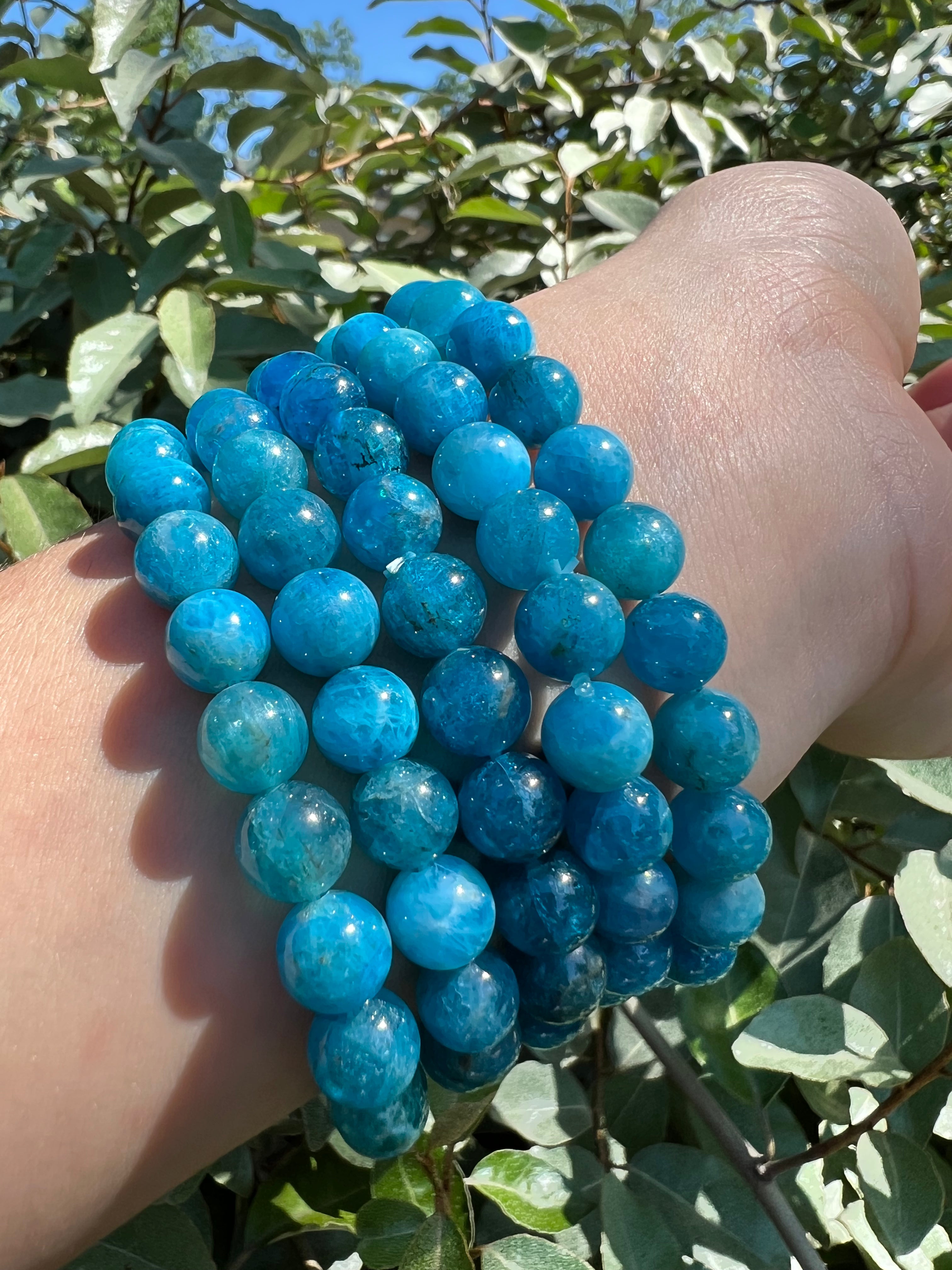 BLUE APATITE BRACELET