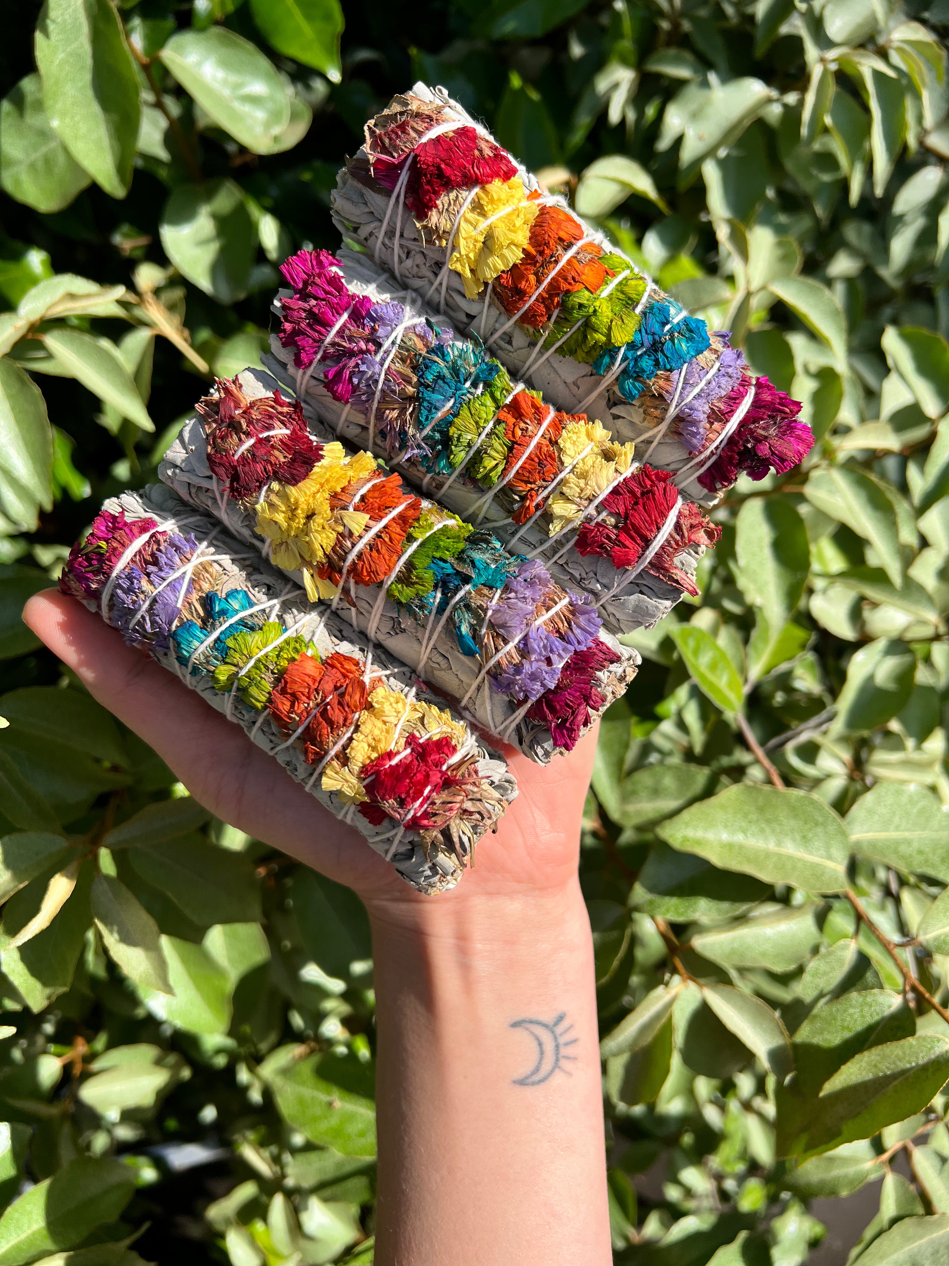 Organic 7 Chakra White Sage with SINUATA Flowers