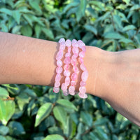 ROSE QUARTZ NUGGET BRACELET