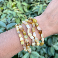 YELLOW OPAL NUGGET BRACELET