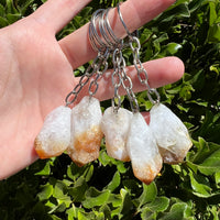 CITRINE POINT KEY CHAIN