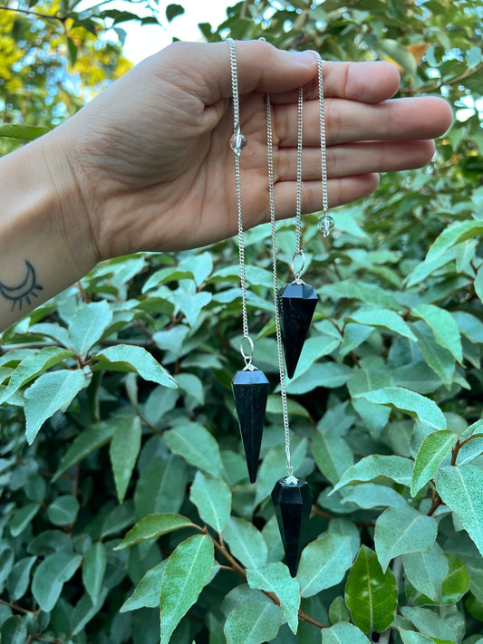 BLACK OBSIDIAN PENDULUM