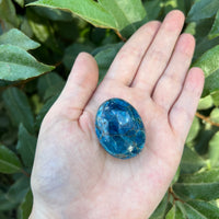 MADAGASCAR BLUE APATITE PALM STONE