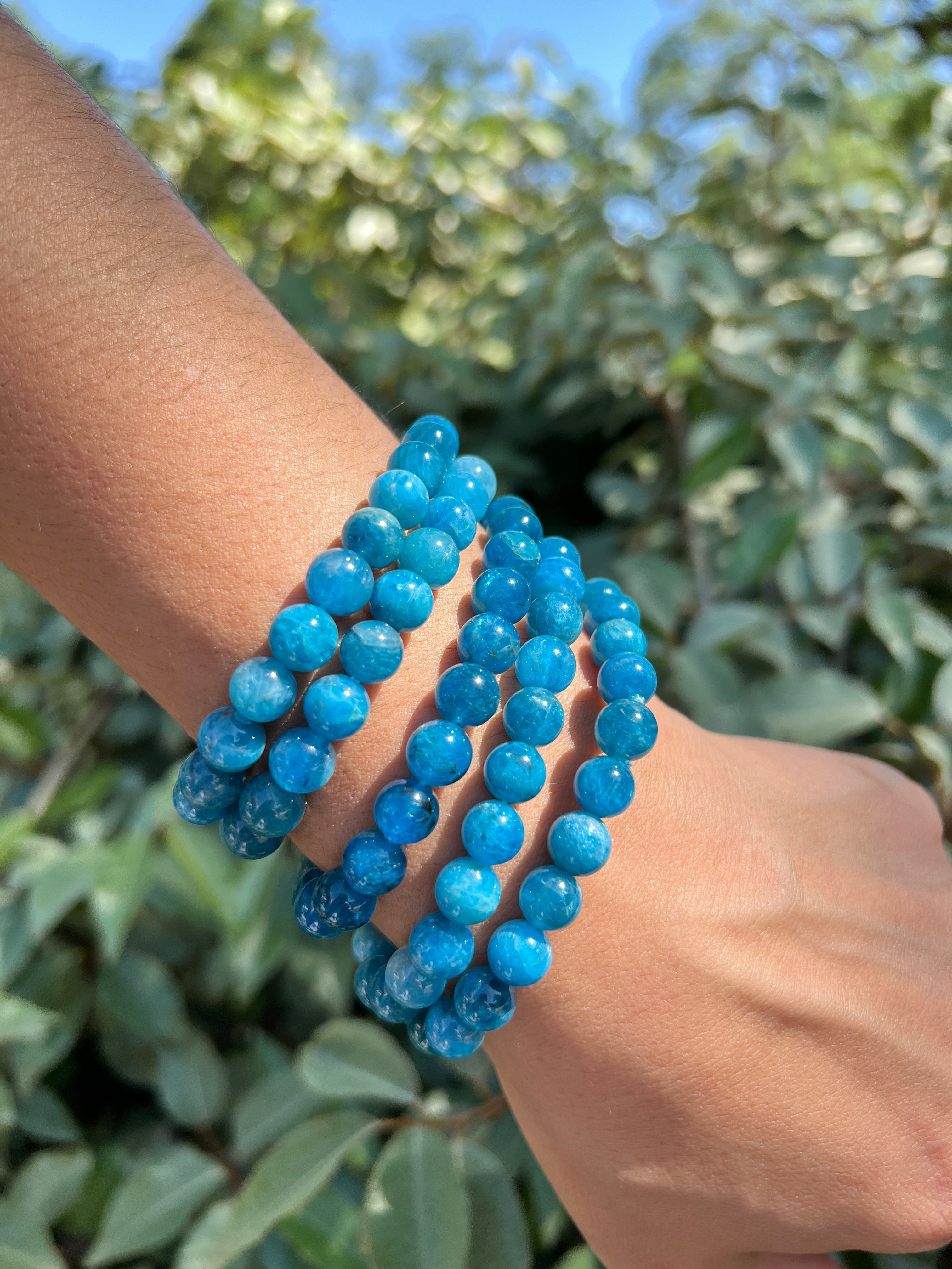 BLUE APATITE BRACELET