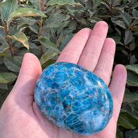 MADAGASCAR BLUE APATITE PALM STONE