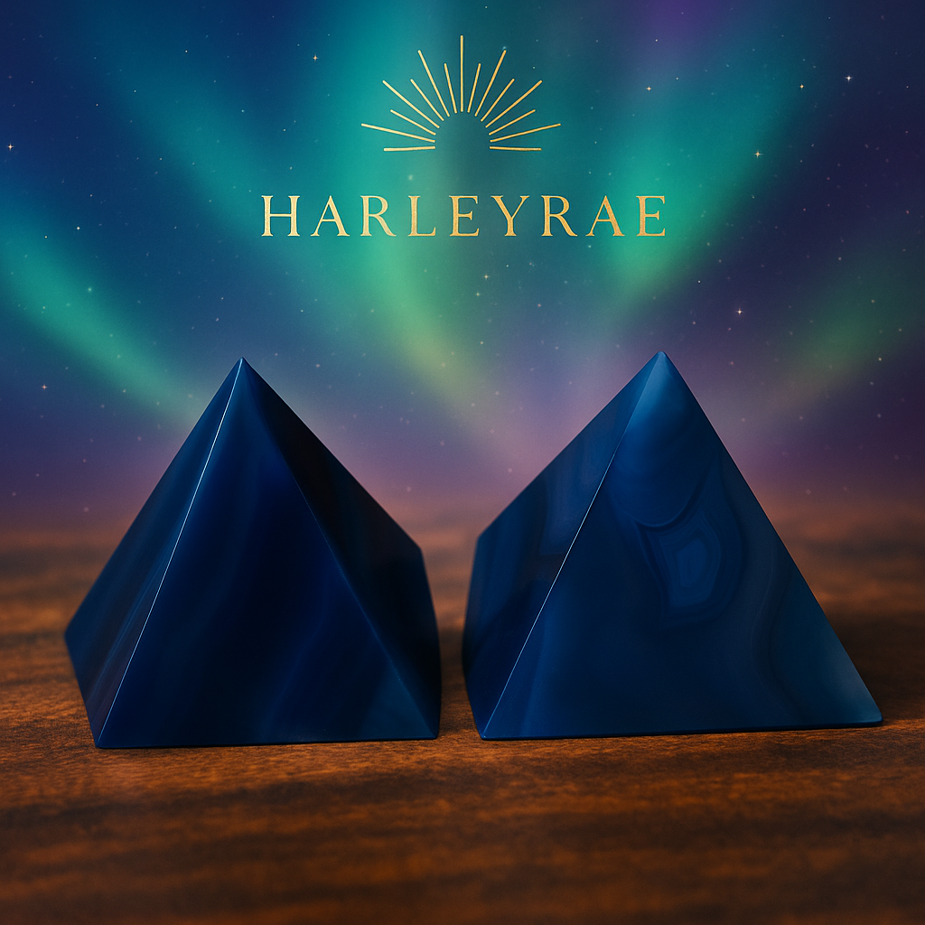 Blue Agate Pyramid