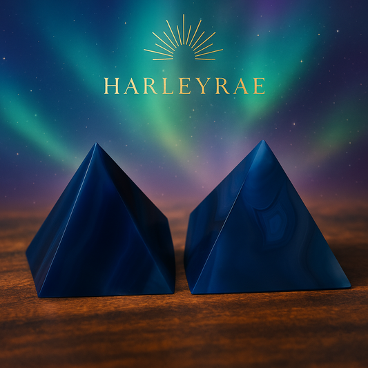 Blue Agate Pyramid