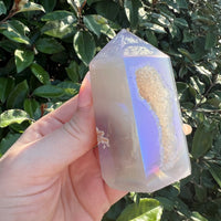 RAINBOW AURA AGATE DRUZY TOWER