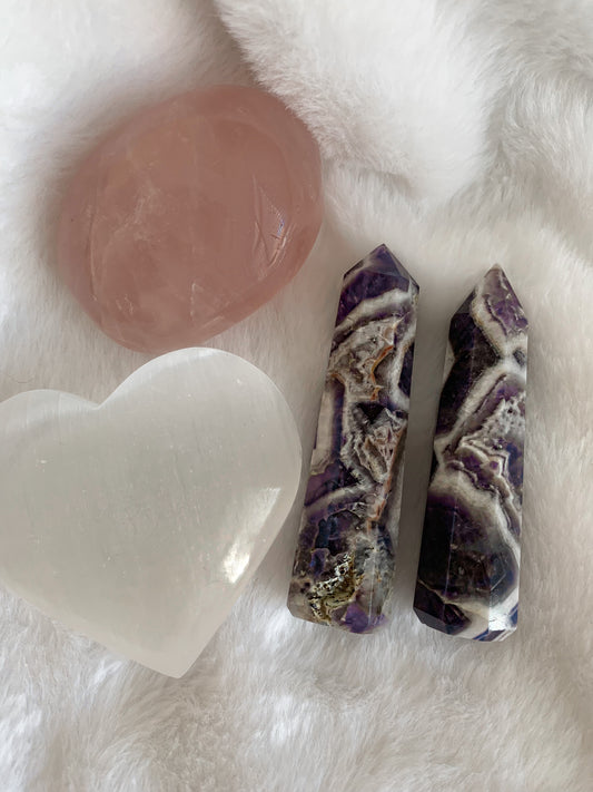 CHEVRON AMETHYST TOWER "Mini"