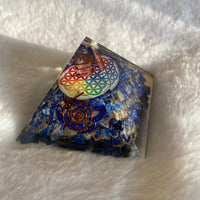 LAPIS LAZULI CHAKRA FLOWER OF LIFE ORGONITE