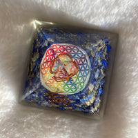 LAPIS LAZULI CHAKRA FLOWER OF LIFE ORGONITE