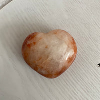 CARNELIAN HEART SHAPED PALM STONE