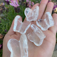 CLEAR QUARTZ BUTTERFLY