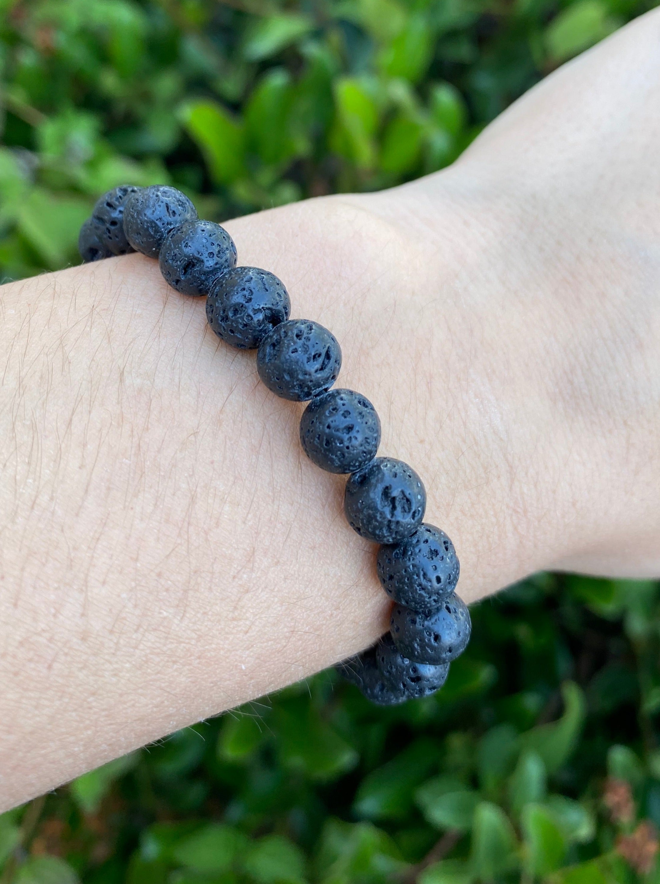 BLACK LAVA STONE BRACELET