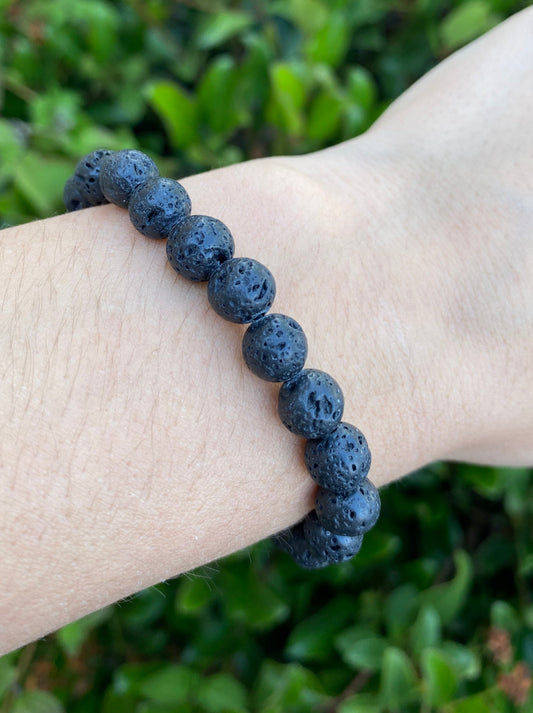 BLACK LAVA STONE BRACELET