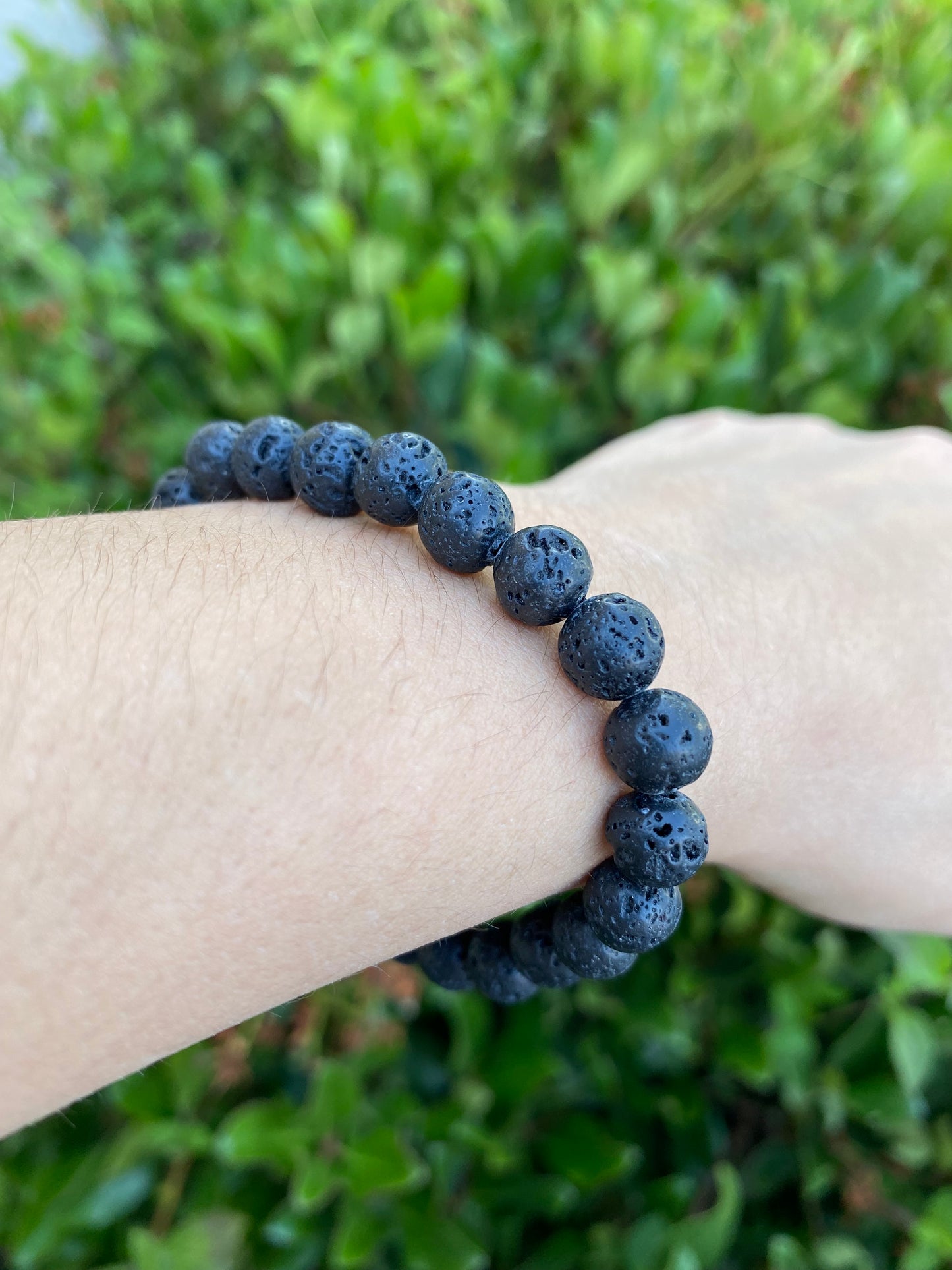 BLACK LAVA STONE BRACELET