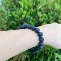 BLACK LAVA STONE BRACELET