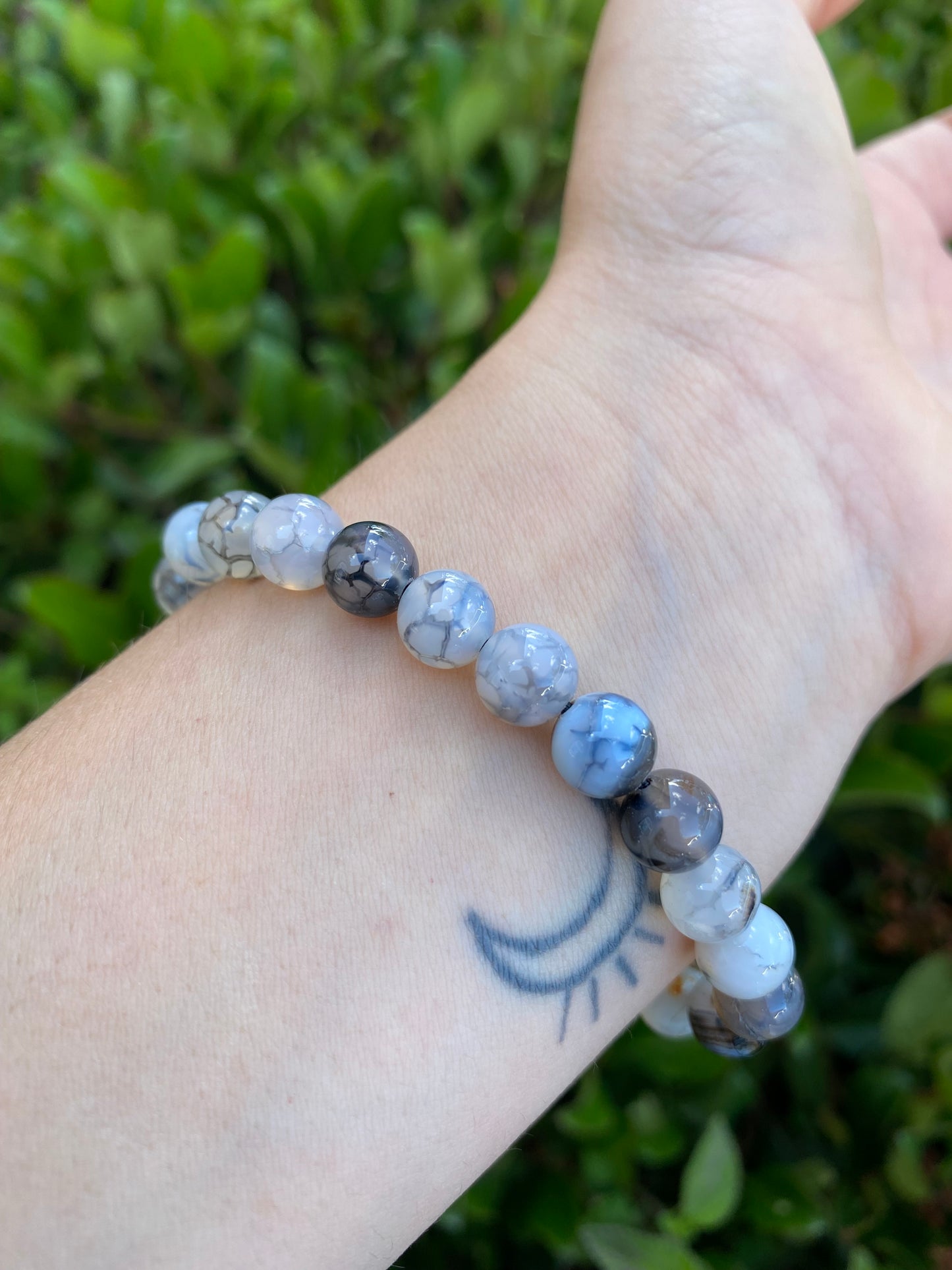 DRAGON VEIN AGATE BRACELET