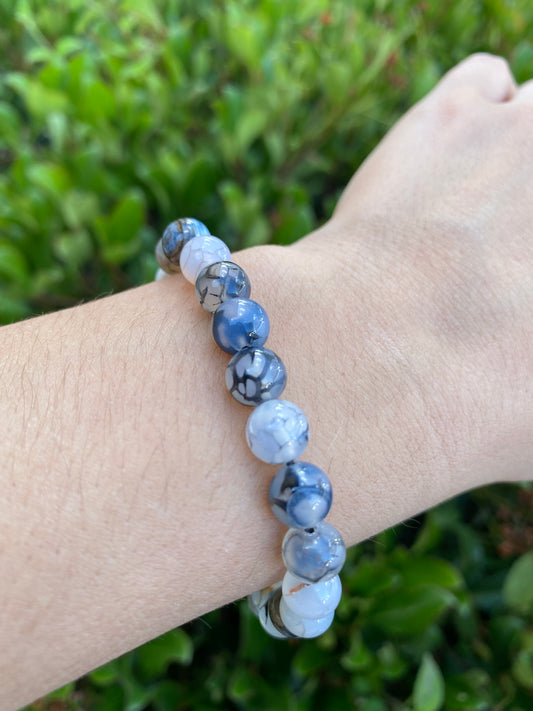 DRAGON VEIN AGATE BRACELET