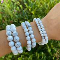 HOWLITE CRYSTAL BRACELET