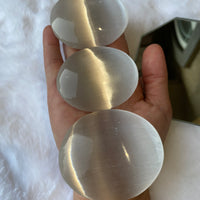 SELENITE PALM STONE