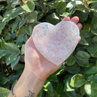 SELENITE HEART CHARGING PLATE