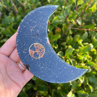 SHUNGITE TREE OF LIFE ORGONITE MOON