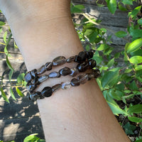 SMOKY QUARTZ NUGGET BRACELET