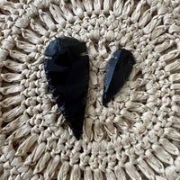 BLACK OBSIDIAN ARROWHEAD