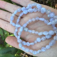 BLUE CHALCEDONY NUGGET BRACELET